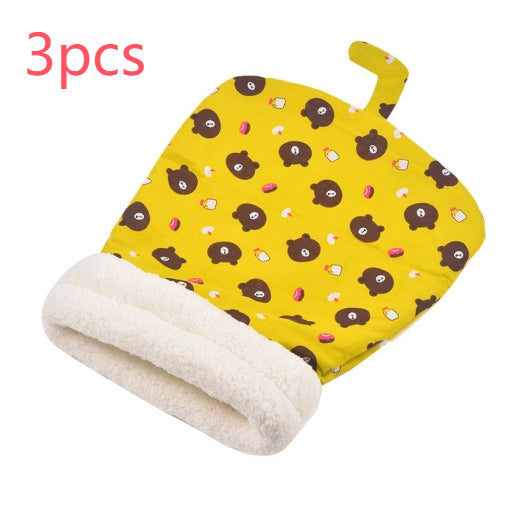 Lambswool Winter Cat Nest Sleeping Bag for Cats & Small Dogs