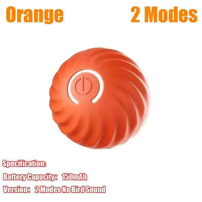 Orange electronic device with a power symbol on a white background, labeled '2 Modes'.