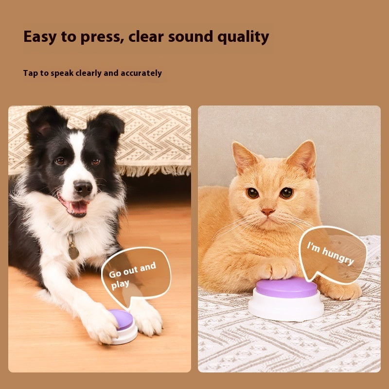 Dog & Cat Communication Buttons – Talking Pet Training Recordable Voice Toy